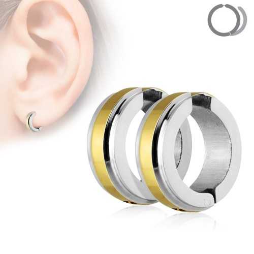 PAIRE BOUCLES D'OREILLES POUR HOMME ADO TIGE FERMOIR ACIER RONDE ZIRCON DIAMS SWAROVSKI BLANC 5mm NEUF