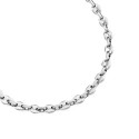 Collar de hierba de café de acero inoxidable de plata - Ancho de los 6mm, 8 mm, 10 mm