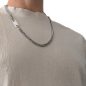 Men's Chain Cuban Steel Sail Custom Burning Plate - Length 60cm