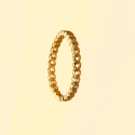 Anello openwork con mini cuori in acciaio inox dorato dorato