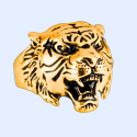 Cabeza de tigre de oro de Tiger Head de los hombres - Caballero original de Tiger
