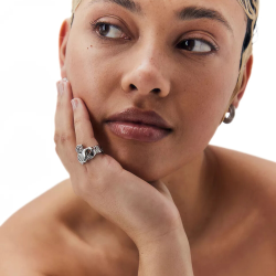 Irish Celtic Heart Wife Anillo Claddagh Royal Crown Silver Steel