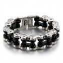 Bracelet wide gourmet man steel bike chain bike biker 21cm