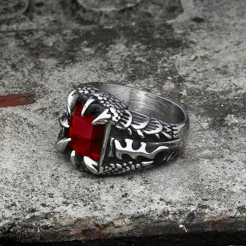 Snap Man Steel Claw Dragon & Stone Red | Biker
