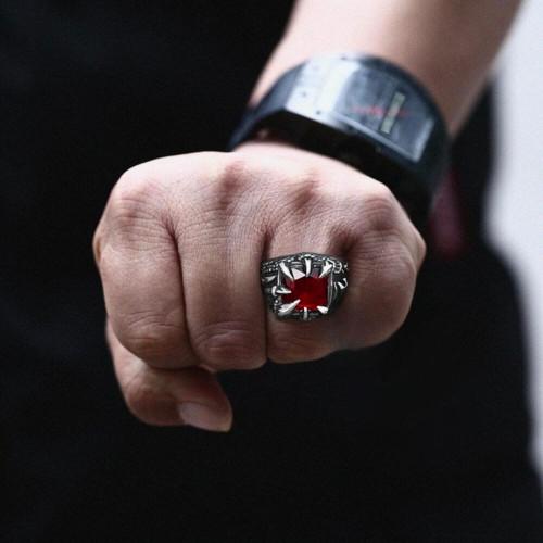 Snap Man Steel Claw Dragon & Stone Red | Biker