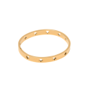 Bracelet Jonc Étoile Femme en Acier Inoxydable Jonc Star Couleur dorée