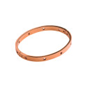 Bracelet Jonc Étoile Star Pour Femme en Acier Inoxydable or rose fermé