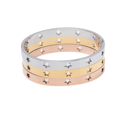 Pulsera de estrella estrella estrella para mujer Color de acero inoxidable
