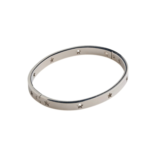 Star Star Star Strap Strap Stainless Steel Silver Color Closed Clamp