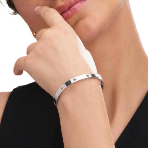 Jonc Star Bracelet for Women in Stainless Steel Star Color Choice