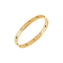 Bracelet Étoile Pour Femme en Acier Inoxydable Jonc Star Couleur dorée