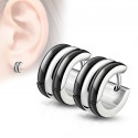Paar Ohrring kreolisch Chic für Männer Steel & Plated News Neuve