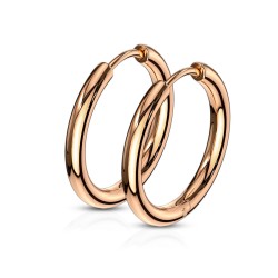 Feine Ohrringe weibliche Stahlkupfer Kupfer Chic Creole mit Clip