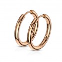 Fine Earrings Female Steel Copper Copper Chic Creole with Clip