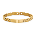 Gourmette Golden Mesh Watch - Custom Gold Steel Bracelet