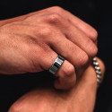 Anillo de boda Anillo Alianza Mujer Hombre Acero Inoxidable Efecto Espejo 8mm de ancho