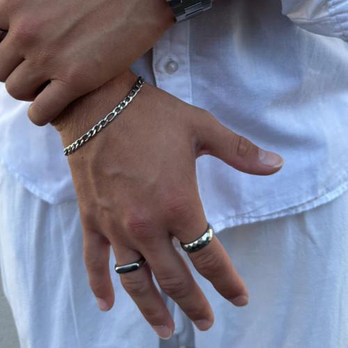 Bague anneau homme en tungstène à facettes losanges 5mm