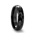 Donna anello di nozze donna o uomo in ceramica nera con stile di lusso