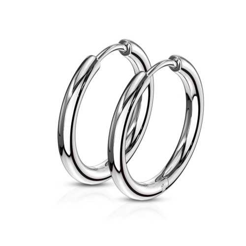 Orecchini fine per le donne uomo acciaio corona Coltivazioni da 12 mm