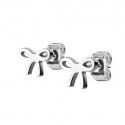 Paire de boucles d'oreilles femme acier sexy chic symbole infini