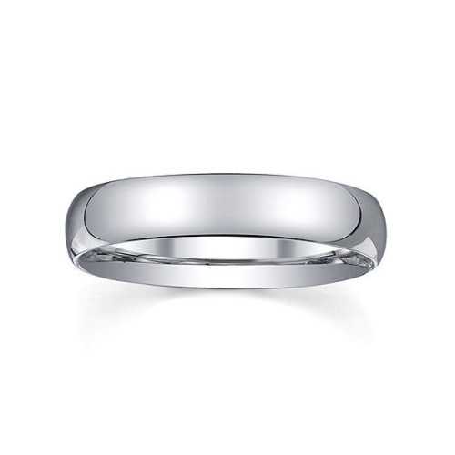 Ring Alliance klassische Ehe Frau Mann Silber 4 mm zum Personalisieren