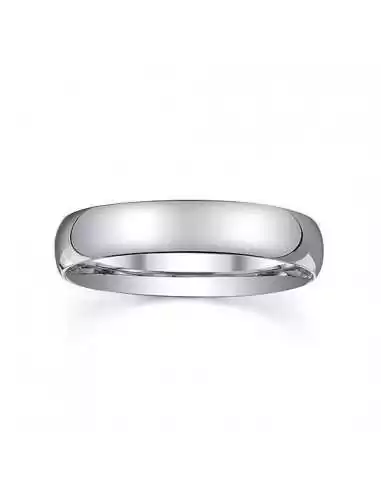 Ring Alliance klassische Ehe Frau Mann Silber 4 mm zum Personalisieren