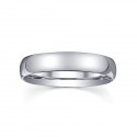 Bague alliance classique mariage femme homme argent 4mm à personnaliser