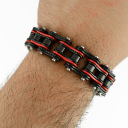 copy of Pulsera de cadena de motocicleta de dos tonos...