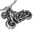Colgante de esqueleto en Moto Death Head para motociclista y cadena Incluido