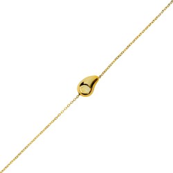 Woman Drop Water Strap In Gold Steel - Adjustable & Stylish