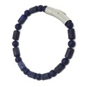 Bracciale da uomo Lapis-Lazuli con chiusura in acciaio inossidabile personalizzata