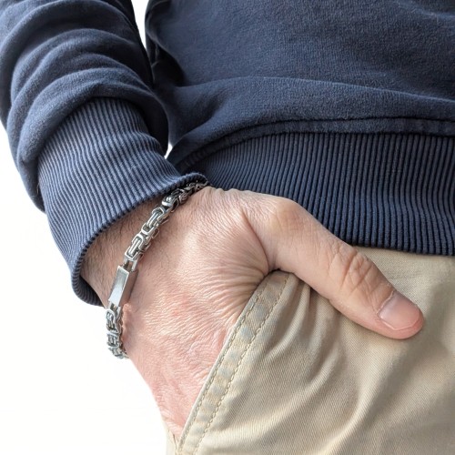 Herren-Armband des Herren-Edelstahls mit kundenspezifischen Platten