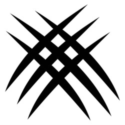 Men's Plate Pendant Military Gold Stainless Steel with Blue Scratches and Chain 2