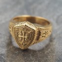 Ring Knight Templar Man Stainless Steel Cross Knights