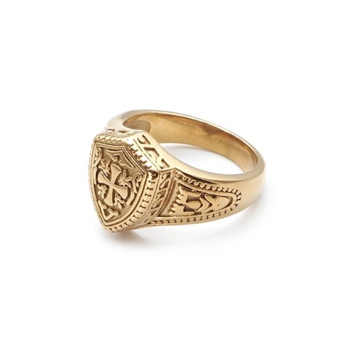 Knight Templar Men Stainless Steel Gold – Cross Knights