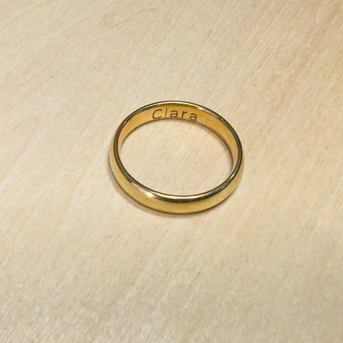 Wedding Alliance Donna Donna Acciaio Gold Fine 4mm: Classic Alliance