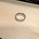 Klassische gebürstete Allianz Mann Mann in gebürstetem Stahl Finish Mate Silber 6mm Gewohnheit