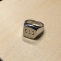 Stainless Steel Salmon Stainless Steel Ring 16 mm - Possible Engraving