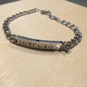 pulsera de los hombres de Figaro - Pulsera personalizada de Figaro al hombre grabador