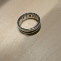 Anillo de anillo para hombre Biper de acero inoxidable Custom Black Band Band
