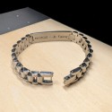 Men's Gourmet Style Style Mesh Strap Watch 21cm With Engraving on the back of the plate