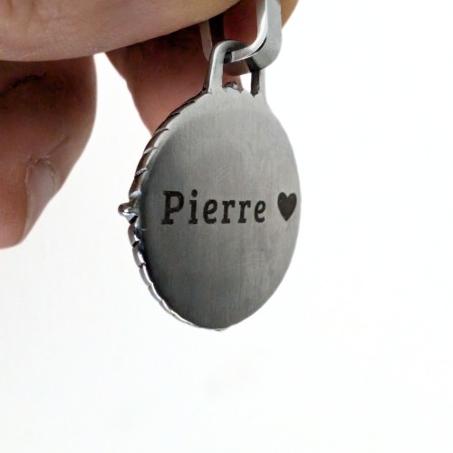 Collier Pendentif Boussole de Vie Rose des Vents Homme en Acier Inoxydable Personnalisé