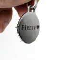 Collier Pendentif Boussole de Vie Rose des Vents Homme en Acier Inoxydable Personnalisé