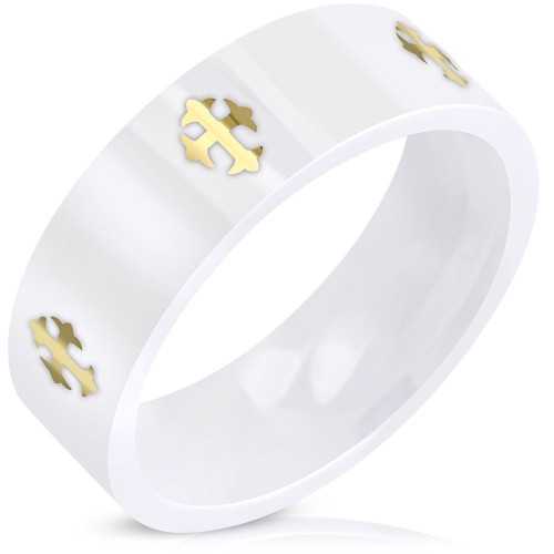 BAGUE BIJOU HOMME ADO ANNEAU ACIER NEUVE BIBLE PRIERE NOTRE PERE