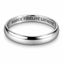 4mm Men's Alliance made of custom stainless steel