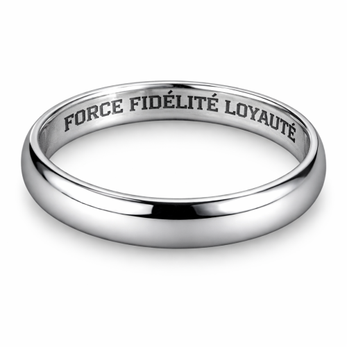 Bague Alliance de Mariage Traditionnelle Femme ou Homme en Tungstène Largeur 4mm personnalisée