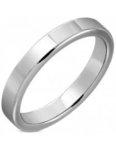 Anello anello alleanza matrimonio donna uomo in tungsteno liscio 4mm