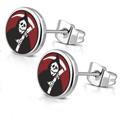 Steel Herren Ohrringe Geräusche von Arnachy Gothic Mäher