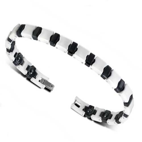 BRACELET GOURMETTE POUR HOMME EN VERITABLE CUIR ET FERMOIR ACIER 316L PROMO NEUF