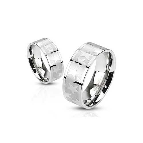 BAGUE BIJOU HOMME ADO ANNEAU ACIER NEUVE BIBLE PRIERE NOTRE PERE